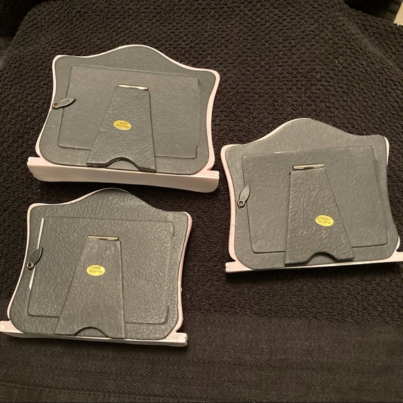 Set of three (3) mini baby picture frames celebrating 1st steps, birthday, smile - Picture 2 of 16